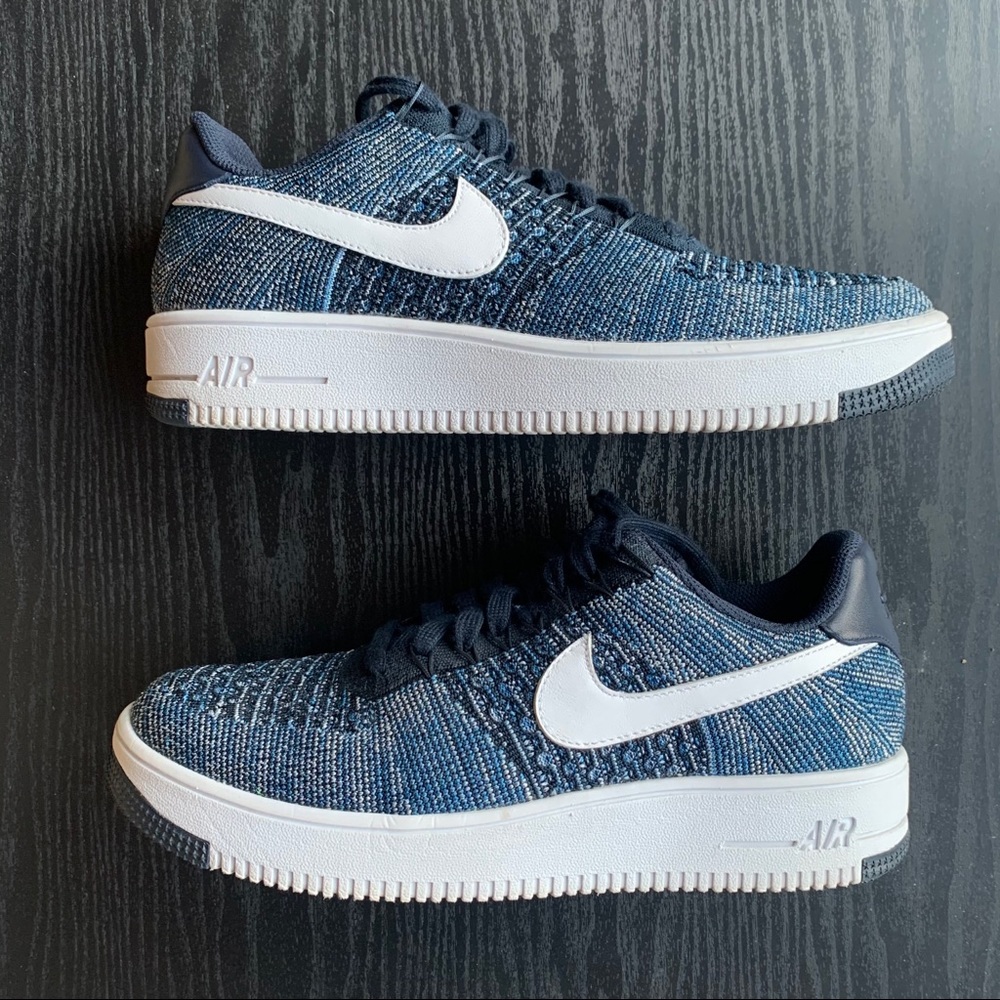 Nike Air Force 1 Flyknit  ‘Obsidian’ Mens Size 10